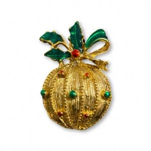 1970's Vintage Christmas Ornament Brooch/Pin